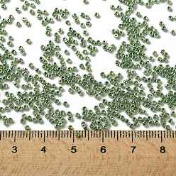 (PF560) PermaFinish Lime Green Metallic Круглые бусины toho, японский бисер, (pf 560) Permafinish зеленый лайм металлик, 15/0, 1.5 мм, отверстие : 0.7 мм, Около 15000 шт / 50 г