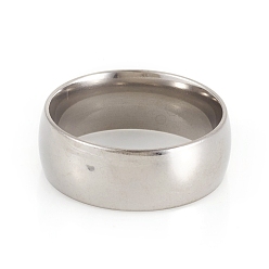 Stainless Steel Color 201 Stainless Steel Plain Band Rings, Stainless Steel Color, Size 9, Inner Diameter: 19mm, 8mm
