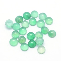 Natural Agate Natural Green Onyx Agate Cabochons, Half Round, 4x2~4mm