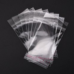 Clear OPP Cellophane Bags, Rectangle, Clear, 10x5cm, Unilateral Thickness: 0.035mm, Inner Measure: 5.5x5cm