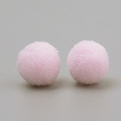Бледно-Розовый Дикий кукла, полиэфирный жемчуг, круглые, розовый жемчуг, 14~15 мм