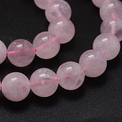 Quartz Rose Madagascar naturel rose perles de quartz brins, ronde, 12mm, Trou: 1mm, Environ 32 pcs/chapelet, 15.7 pouce