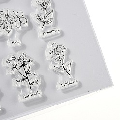 Other Plants Силиконовые штампы, для diy scrapbooking, фотоальбом декоративный, изготовление карт, штампы, Растение, 11.3x14.6x0.3 см