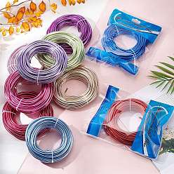Lilac Round Aluminum Wire, for Jewelry Making, Lilac, 4 Gauge, 5.0mm, about 32.8 Feet(10m)/500g