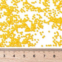 (RR404D) Opaque Dark Yellow MIYUKI Round Rocailles Beads, Japanese Seed Beads, (RR404D) Opaque Dark Yellow, 15/0, 1.5mm, Hole: 0.7mm, about 27777pcs/50g
