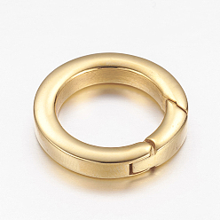 Golden 304 Stainless Steel Spring Gate Rings, O Rings, Ring, Golden, 21x4mm, Inner Diameter: 14mm