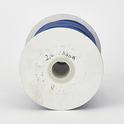 Bleu Marine Cordon en polyester ciré coréen écologique, bleu marine, 0.5mm, environ 169.51~174.98 yards (155~160m)/rouleau