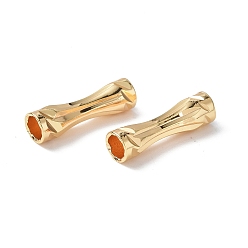 Real 18K Gold Plated Brass Tube Beads, Real 18K Gold Plated, 15x4mm, Hole: 3mm