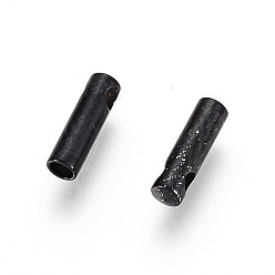 Electrophoresis Black 304 концы из нержавеющей стали шнур, Торцевые крышки, колонка, электрофорез черный, 7x2 мм, отверстия: 1 mm, Внутренний диаметр: 1.5 mm