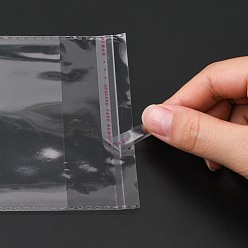 Clear Rectangle Cellophane Bags, Clear, 16x10cm, Unilateral Thickness: 0.05mm, Inner Measure: 13x10cm