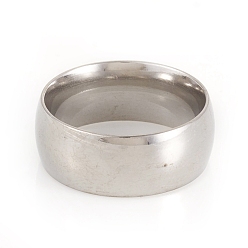 Нержавеющая Сталь Цвет 201 кольца плоские из нержавеющей стали, цвет нержавеющей стали, Размер 7, внутренний диаметр: 17 мм, 8 мм