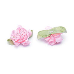 Pink Ornement accessoires, couture artisanat, fleur, rose, 33x27x12mm