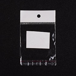 White Cellophane Bags, White, 8x6cm, Unilateral Thickness: 0.025mm, Inner Measure: 5.7x6cm, Hole: 6mm