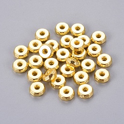 Golden Tibetan Style Spacer Beads, Cadmium Free & Lead Free, Rondelle, Golden, 8x3mm, Hole: 2mm
