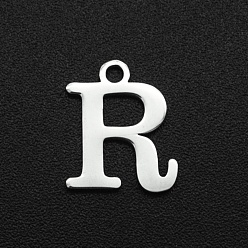 Letter R 201 прелести нержавеющей стали, лазерная резка, буквы, цвет нержавеющей стали, буква r, 12x10x1 мм, отверстие : 1.5 мм