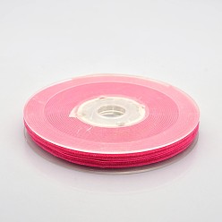 Cerise Polyester Velvet Ribbon for Gift Packing and Festival Decoration, Cerise, 1/8 inch(4mm), about 100yards/roll(91.44m/roll)