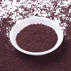 (RR419) Opaque Red Brown MIYUKI Round Rocailles Beads, Japanese Seed Beads, 11/0, (RR419) Opaque Red Brown, 11/0, 2x1.3mm, Hole: 0.8mm, about 5500pcs/50g