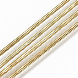 Oro Alambre de acero de la memoria, para hacer collares, larga duración plateado, collar de alambre, dorado, 12 calibre, 2 mm