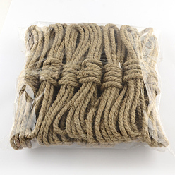 Верблюжий Джутовый шнур, джутовая струна, джутовый шпагат, для изготовления ювелирных изделий, верблюжие, 6~7 мм, около 3.28 ярдов (3 м) / пачку, 12 связки / сумка