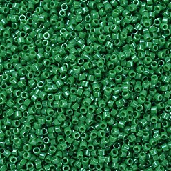 (DB0655) Teinté Opaque Vert Tendre Perles miyuki delica, cylindre, perles de rocaille japonais, 11/0, (db 0655) vert kelly opaque teint, 1.3x1.6mm, trou: 0.8 mm, sur 2000 pcs / bouteille, 10 g / bouteille