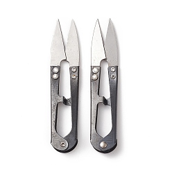 Black Sharp Steel Scissors, Black, 10.6x2.2x1cm, 12pcs/dozen