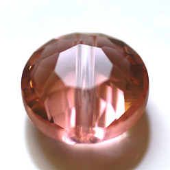 Couleur Mélangete Imitations de perles de cristal autrichien, grade de aaa, facette, plat rond, couleur mixte, 8x5mm, Trou: 0.9~1mm