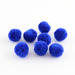 Blue DIY Doll Craft Pom Pom Yarn Pom Pom Balls, Blue, 10mm, about 2000pcs/bag