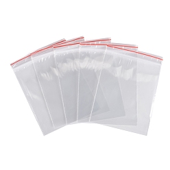 Clear Plastic Zip Lock Bags, Resealable Packaging Bags, Top Seal, Self Seal Bag, Rectangle, Clear, 8x6cm, Unilateral Thickness: 2 Mil(0.05mm)