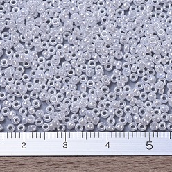 (RR420) White Pearl Ceylon MIYUKI Round Rocailles Beads, Japanese Seed Beads, (RR420) White Pearl Ceylon, 11/0, 2x1.3mm, Hole: 0.8mm, about 1100pcs/bottle, 10g/bottle