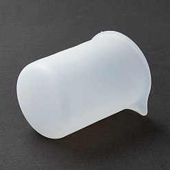 Белый Силиконовая мерная чашка, инструменты для изготовления эпоксидной смолы своими руками, белые, 7.8x6.7x8.1 см, емкость: 150 мл (5.07 жидких унций)