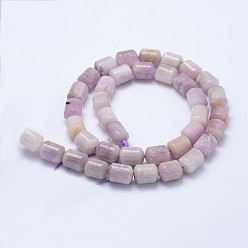 Kunzite Kunzite naturelles brins de perles, perles de spodumène, colonne, 11x8mm, Trou: 1mm, Environ 38 pcs/chapelet, 15.94 pouce (40.5 cm)