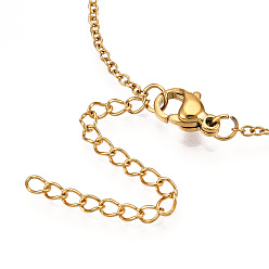 Golden 201 Stainless Steel Pendants Necklaces, Bird, Golden, 16.3 inch(40cm)x1mm