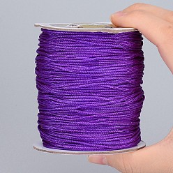 Indigo Nylon Thread, Round, Chinese Knotting Cord, Beading String, for Bracelet Making, Indigo, 1.5mm, about 140yards/roll