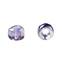 (477D) Transparent AB Foxglove Toho perles de rocaille rondes, perles de rocaille japonais, (477 d) digitale ab transparente, 11/0, 2.2mm, Trou: 0.8mm, environ5555 pcs / 50 g