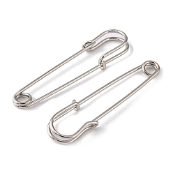 Platinum Iron Kilt Pins Brooch clasps jewelry findings, Platinum, 60x13mm, pin: 1.5mm