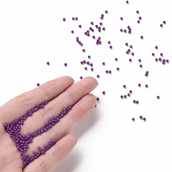 Medium Orchid 11/0 Grade A Round Glass Seed Beads, Baking Paint, Medium Orchid, 2.3x1.5mm, Hole: 1mm, about 48500pcs/pound