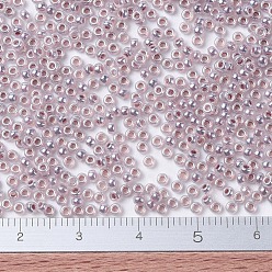 (RR546) Dusty Mauve Ceylon Миюки круглые бусины рокайль, японский бисер, (rr 546) пыльно-розовато-лиловый цейлон, 11/0, 2x1.3 мм, Отверстие: 0.8 мм, о 1100 шт / бутылка, 10 г / бутылка