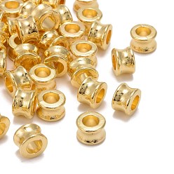 Golden Tibetan Style Alloy European Beads, Large Hole Beads, Barrel, Golden, Lead Free & Nickel Free & Cadmium Free, 8x5.5mm, Hole: 4.5mm