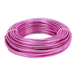 Camellia Round Aluminum Wire, for Jewelry Making, Camellia, 4 Gauge, 5.0mm, about 32.8 Feet(10m)/500g