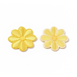 Jaune Fer à repasser informatisé / coudre des patchs, accessoires de costumes, appliques, tournesol, jaune, 40x1.5mm