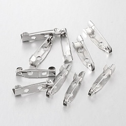Platinum Iron Brooch Findings, Back Bar Pins, Platinum Color, 20mm long, 5mm wide, 5mm thick