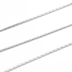 Stainless Steel Color 304 Stainless Steel Cardano Chains, Soldered, Stainless Steel Color, 0.5mm