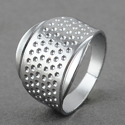 Platinum Zinc Alloy Rings, for Protecting Fingers and Increasing Strength, Assistant Tool, Platinum, 16.5x13mm