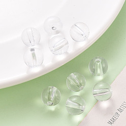 Clear Transparent Acrylic Beads, Round, Clear, 12x11mm, Hole: 2.5mm, about 566pcs/500g
