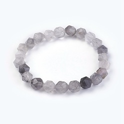 Mixed Stone Natural Mixed Stone Stretch Bracelets, Faceted Polygon, 2-1/8 inch(5.5cm)