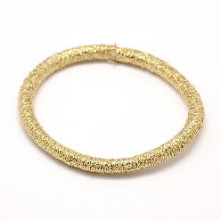Gold Girl's Hair Accessories, Nylon Thread Elastic Fiber Hair Ties, Ponytail Holder, Gold, 44mm
