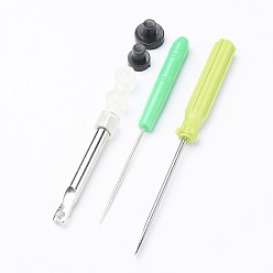 Colorful Snap Fastener Plier Tool Kits, Plastic Snap Fastener Install Tool Sets, Colorful, 25.9x13.7x1.7cm