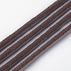 Brun De Noix De Coco Fils de coton, cordon en macramé, fils décoratifs, pour l'artisanat de bricolage, emballage cadeau et fabrication de bijoux, brun coco, 3mm, environ 54.68 yards (50m)/rouleau