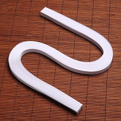 White Quilling Paper Strips, White, 530x10mm, about 120strips/bag
