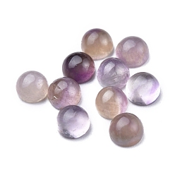 Amethyst Natural Amethyst Cabochons, Half Round, 4x2~4mm